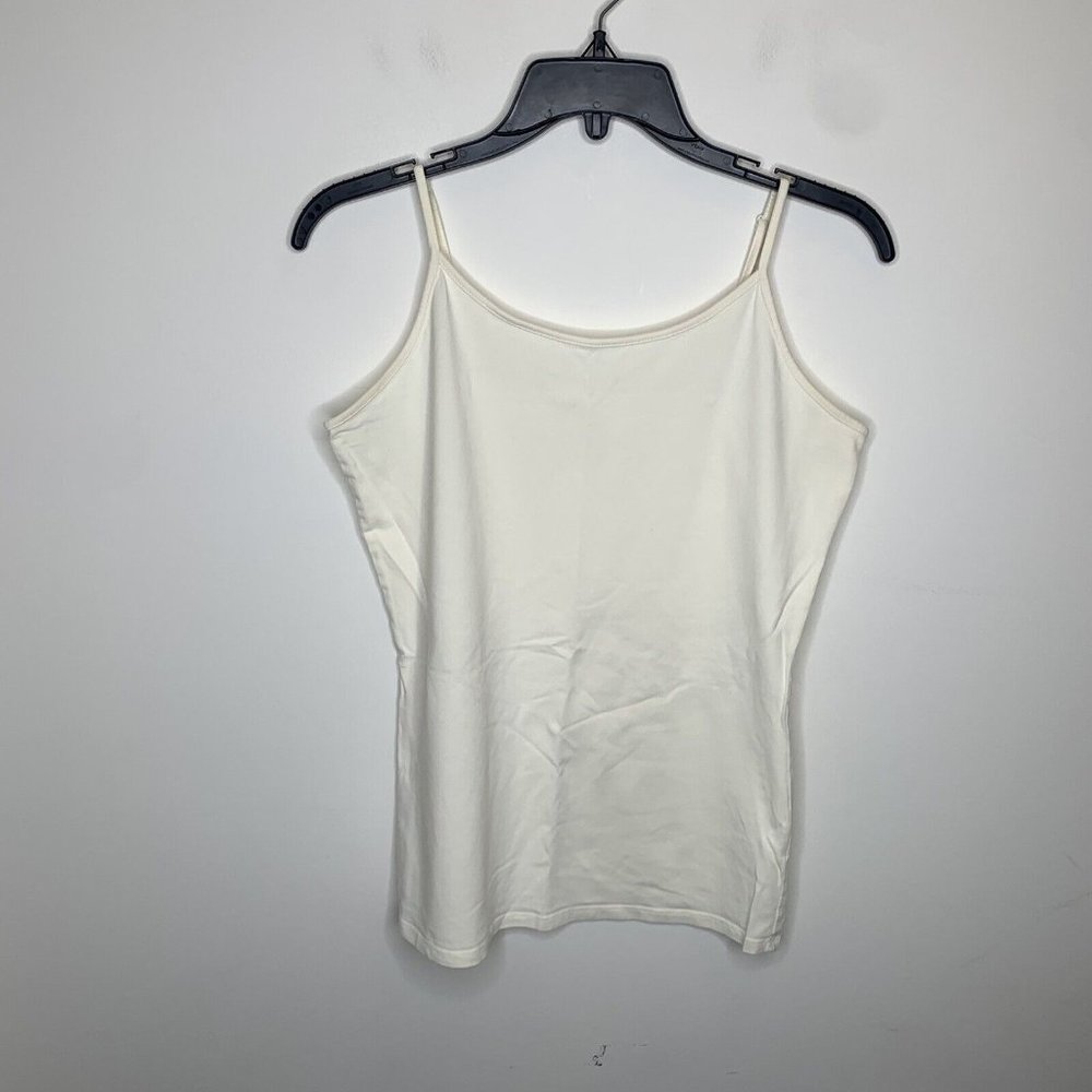 Falls Creek Womens M White Sleeveless Strappy Tank Top Shirt